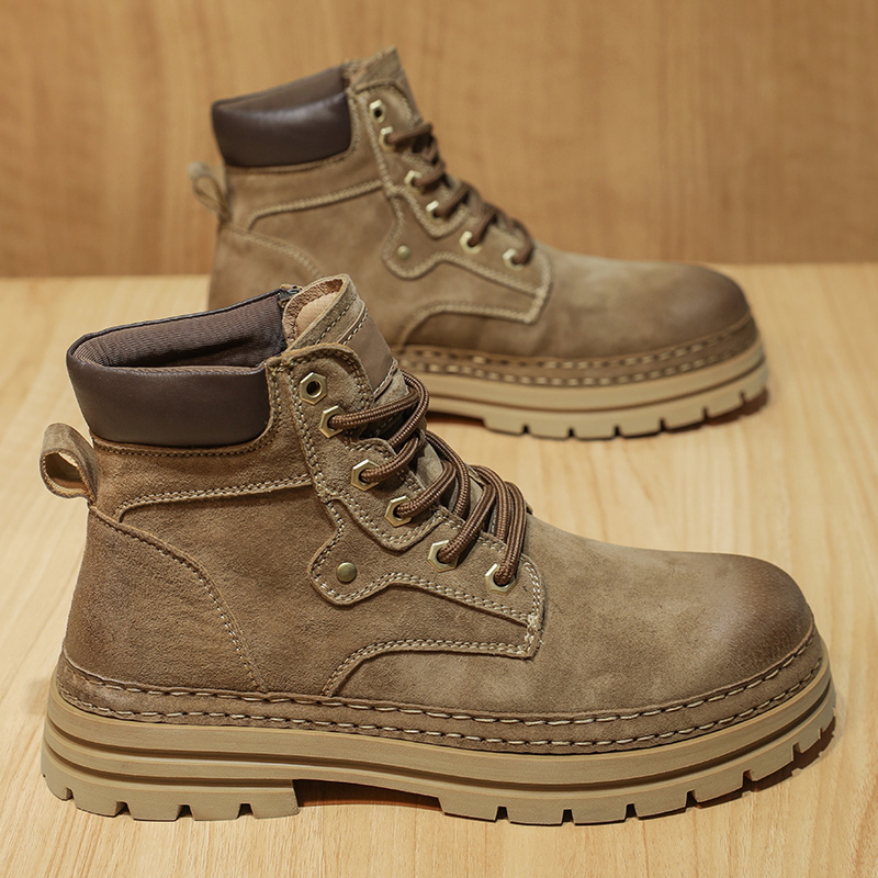 Men'S Shoes For Work - Men's Fashion Spring Platform Boots Comfortable