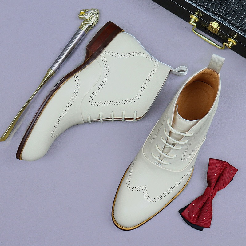 Men'S Shoes Brogues - Elegant Mens Genuine Leather Chelsea Boots