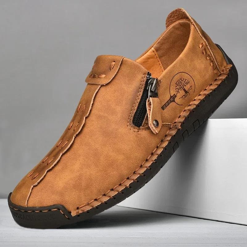 Men'S Shoes Clearance Sale - Handmade Leather Men Shoes Casual Slip