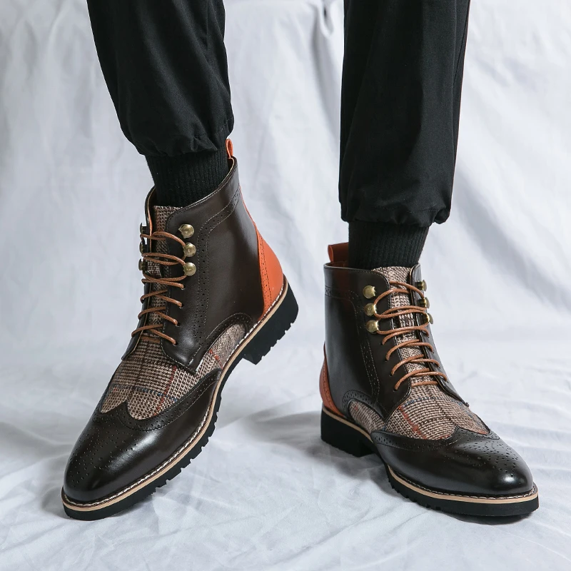 Retro Black High Top Men's Bro - Men'S Shoes Brogues review and price
