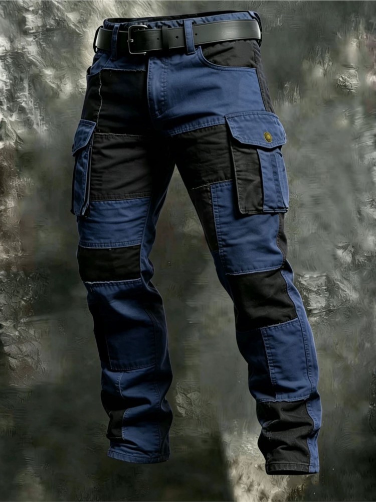 Cotton Men Cargo Pants Khaki C - Men Shoes Joggers review and price