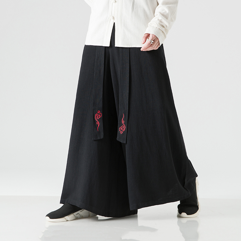 2023 Fashion Men Linen Wide Le - Men Shoes Joggers review and price