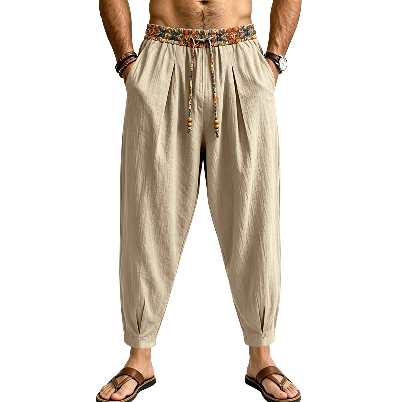 Bohemian Floral Waist Men Line - Men Shoes Joggers review and price