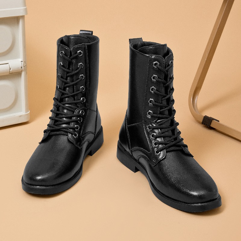 High-top Leather Boots Outdoor - Men'S Shoes For Work review and price