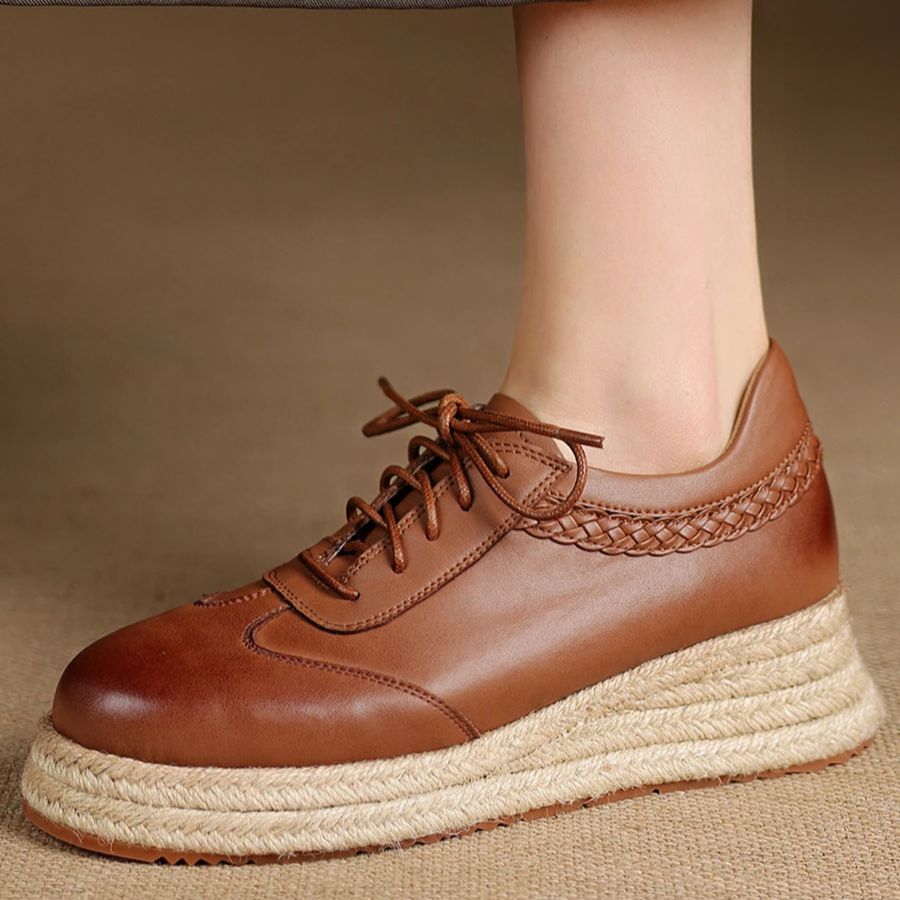 EAGSITY Cow Leather brown oxfo - Oxford Brogue Leather review and price