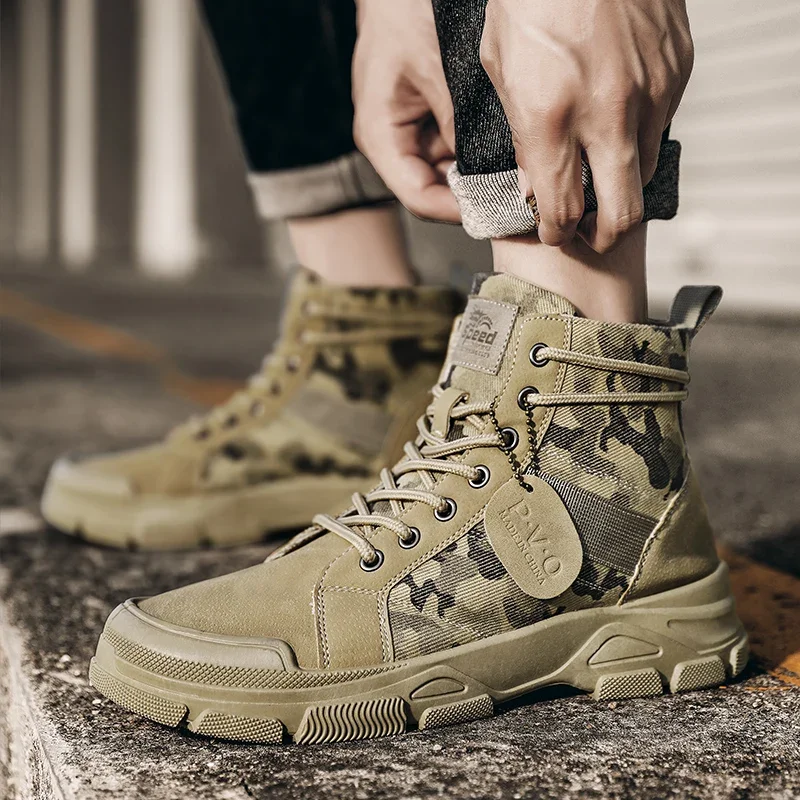 High-Top Boots for Men Autumn  - Men'S Shoes For Work review and price