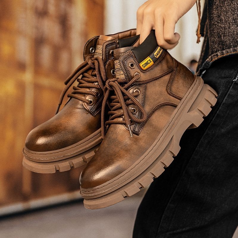 Vintage Men Platform Ankle Boo - Men'S Shoes For Work review and price