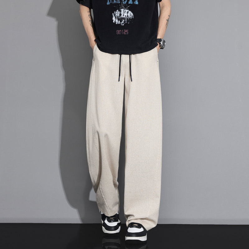 Summer Thin Cozy Linen Fabric  - Men Shoes Joggers review and price