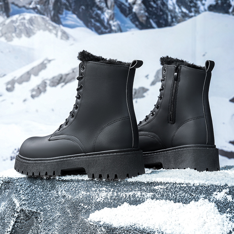 Men's warm plush high-top boot - Men'S Shoes For Work review and price