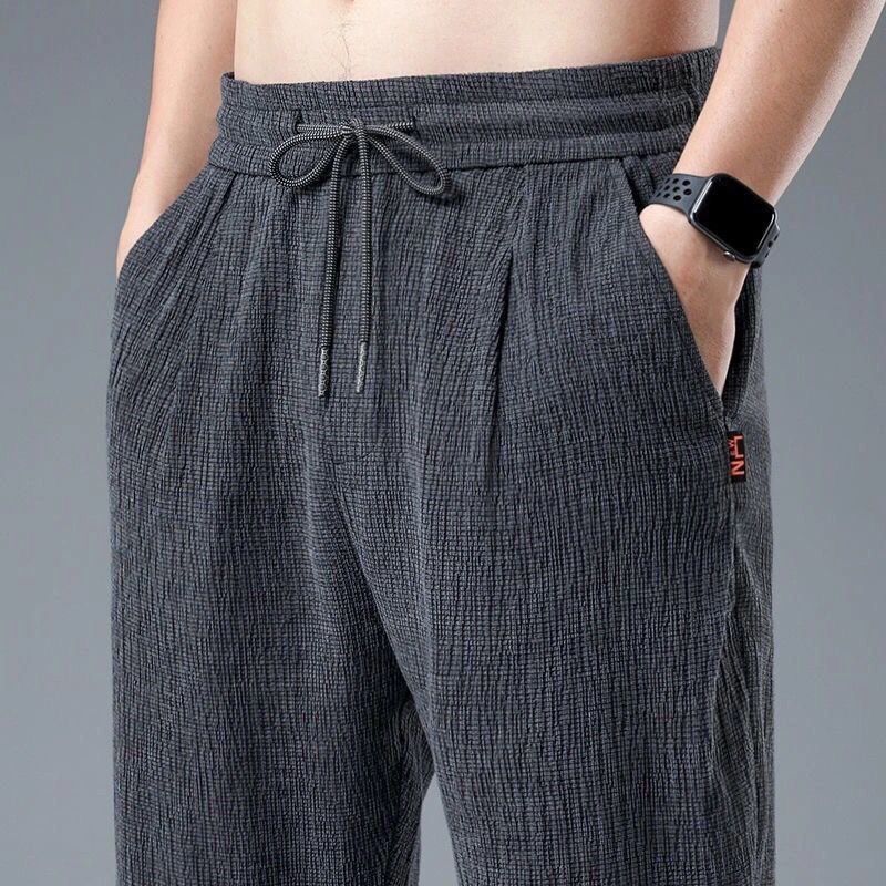 Summer Ice Silk Man Jogger Lin - Men Shoes Joggers review and price