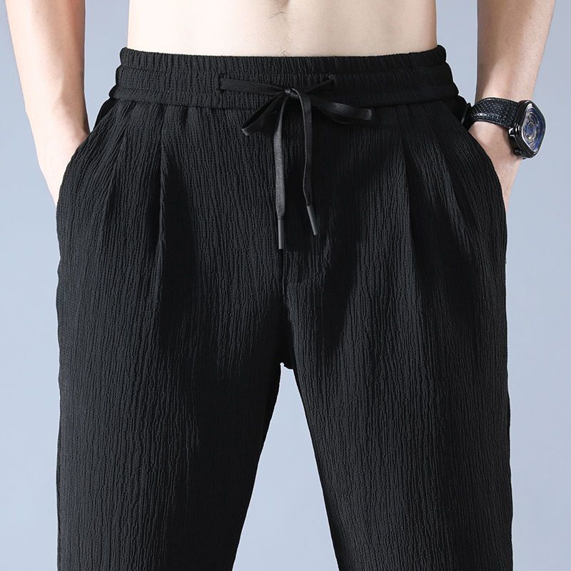 Summer Ice Silk Man Jogger Lin - Men Shoes Joggers review and price